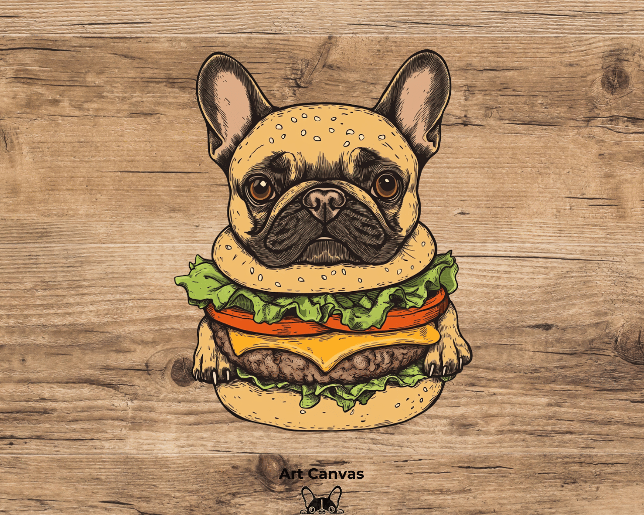 hamburger (Art Canvas)