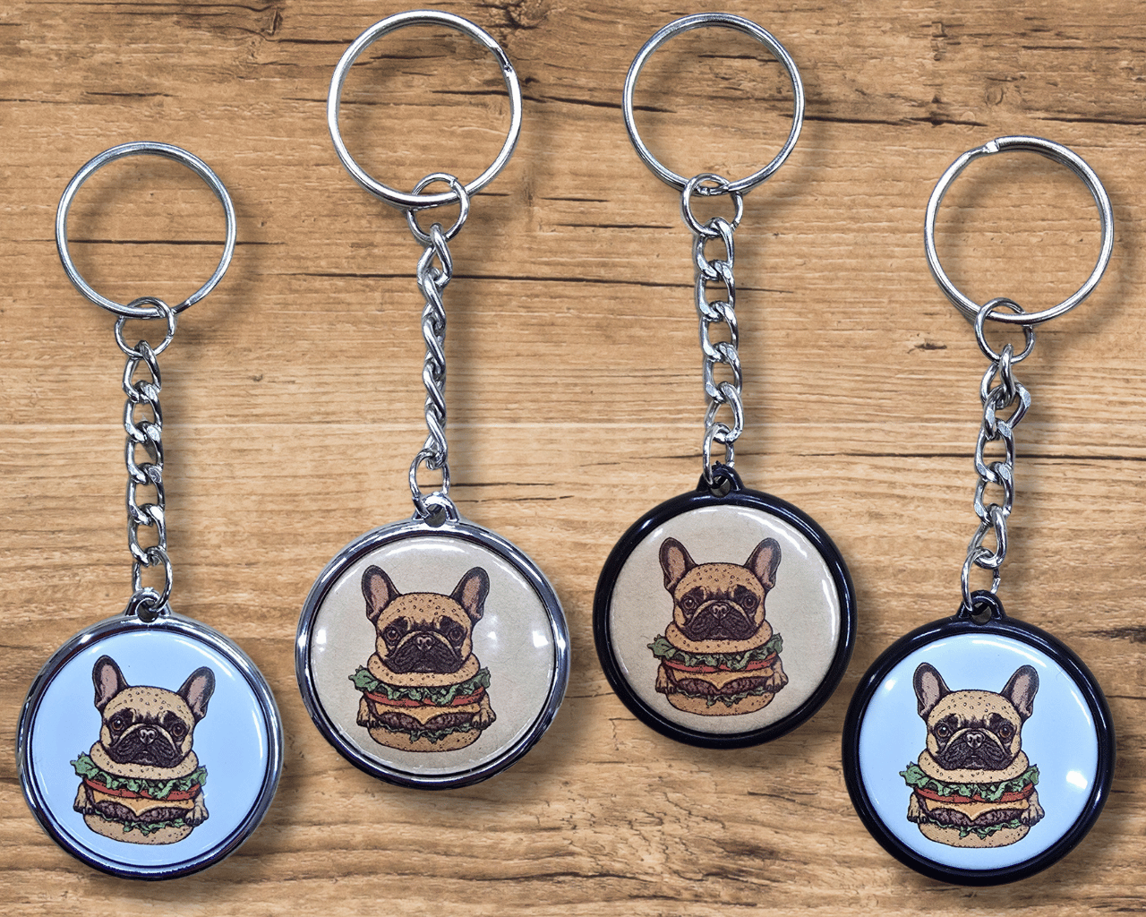 HAMBURGER (Badge Keychain)