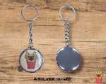 画像をギャラリービューアに読み込む, French fries (Badge Keychain)
