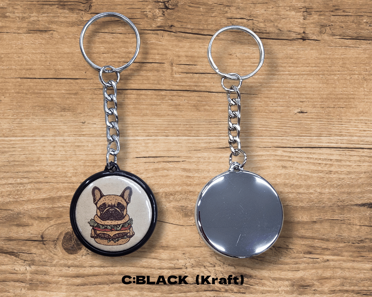 HAMBURGER (Badge Keychain)